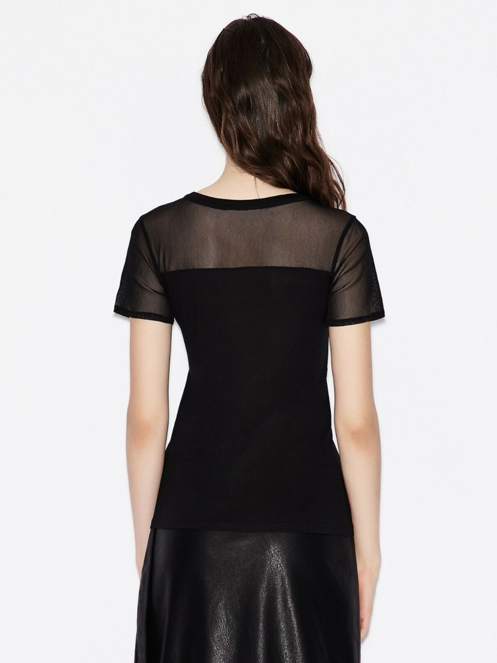 NWT DKNY Mesh Short Sleeve Top
